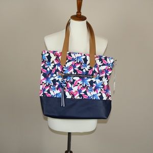 NWT A. New. Day Canvas Floral Tote